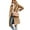 Khaki, variant on PUWEI Women's Casual Lapel Collar Wool Coat Single-Breasted Peacoat with Pockets