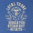 thumbnail image 6 of Wild Bobby Loyal To One Dedicated Steadfast In Faith | Religious Bible Verse John 14:6 Inspirational/Christian Women Tri-Blend Racerback Tank Top, Vintage Royal, X-Large, 6 of 6