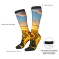thumbnail image 4 of KLL Beautiful Golden Sunflower Field Print Cool Socks Men's Women's Crew Socks Funny Crazy Novelty Stockings, 4 of 6