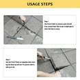 thumbnail image 3 of Outil de Retrait de Pavé, Poignée Confortable Extracteur de Pavé en Acier Galvanisé 2 Pcs pour Jardin, 3 of 7