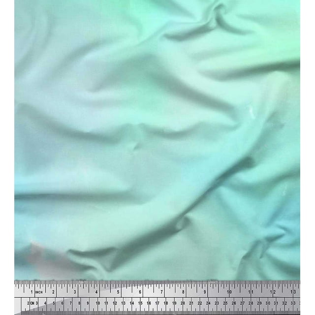 Soimoi Poly Georgette Fabric Summer Tie-Dye Decor Fabric Printed Yard 52 Inch Wide