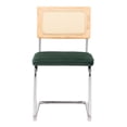 thumbnail image 4 of ZUO Montrose Modern Dining Chair in Green & Natural, 4 of 12