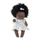 thumbnail image 1 of Muñeca negra de 14 pulgadas, completamente esmaltada, títere, cabeza explosiva, muñeca esmaltada, juguete para niña, regalo de cumpleaños infantil, regalo de Navidad., 1 of 7