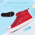 thumbnail image 3 of UYSYZBC Toddler Kids Sequin Canvas Sneaker for Girls Boys High Top Walking Cushioned Sneakers Non-Slip Sparkly Casual School Shoe, 3 of 6
