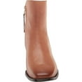 thumbnail image 6 of Sam Edelman Thatcher Cuoio Brown Side Zipper Square Toe Low Block Heel Boots (Lt Cuoio Brown, 10), 6 of 6