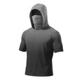 thumbnail image 5 of Men's Gradient Quick Dry T-Shirt Hooded Short Sleeve Sun Protection Top Performance Lightweight Fishing Athletic Workout Shirt, 5 of 5