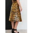 thumbnail image 2 of Stylish Tiger Satin Skirt, 2 of 5