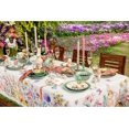 thumbnail image 5 of Easter Rectangle Tablecloth 60x84 Inch Spring Floral and Bunny Table Cloths Spill Proof Wrinkle Table Cloth for Kitchen Dining Decoration Holiday Parties, 5 of 6