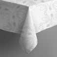 thumbnail image 3 of Floral 42" Square Waterproof Tablecloth, Floral Print Polyester Table Cover, 3 of 6