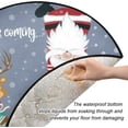 thumbnail image 3 of Coolnut Christmas Santa Reindeer Christmas Tree Mats Waterproof Tree Skirt, Funny Winter Chimney Xmas Tree Stand Tray Mat Floor Protector Pad for Holiday Party Decoration, 28.3", 3 of 6
