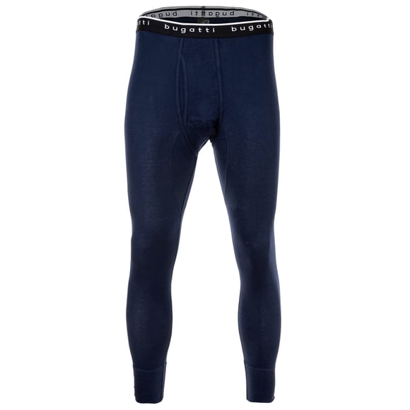 bugatti pantalón largo hombre - canalé fino, monocolor, algodón, monocolor Azul M (Medium)