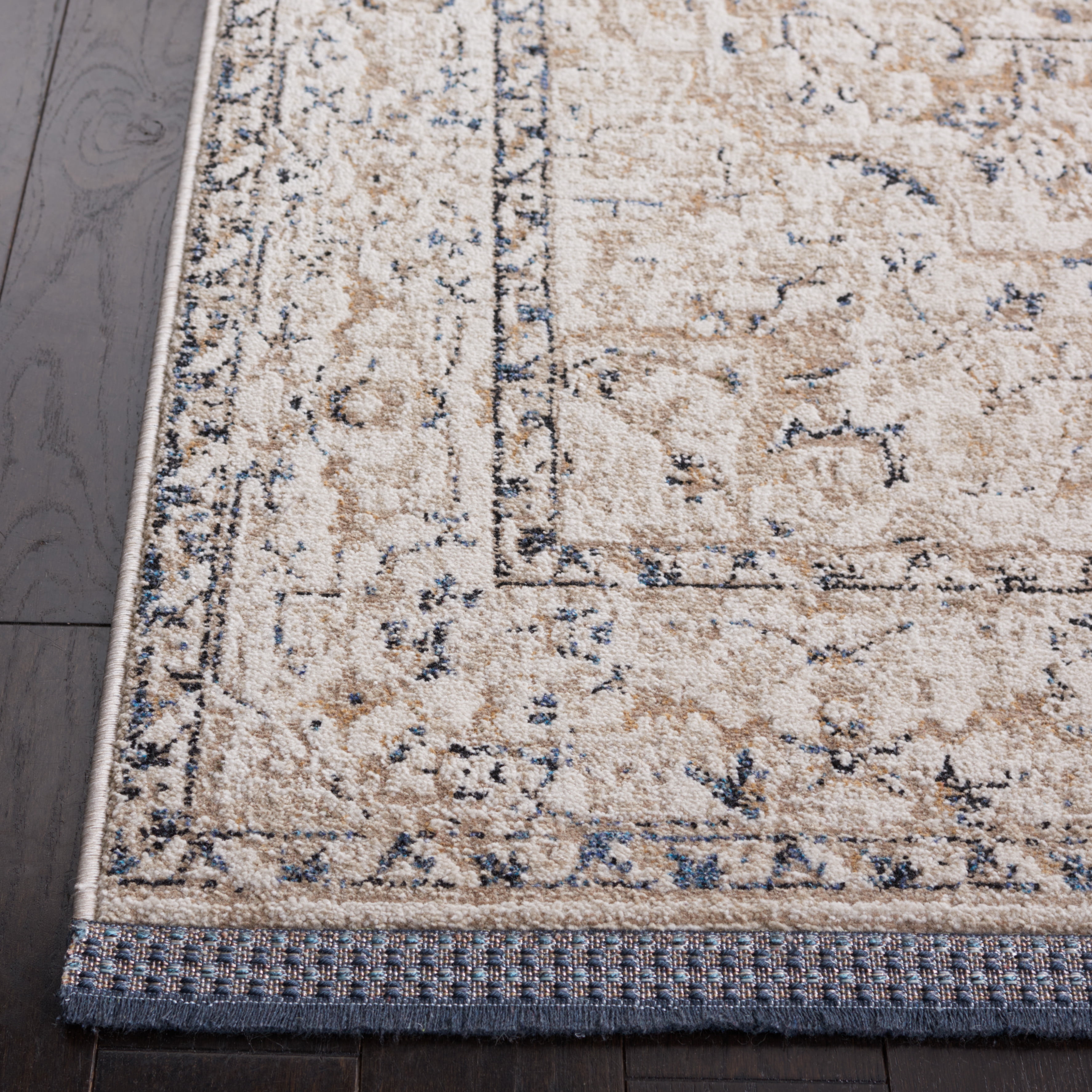 SAFAVIEH Vivaldi Marjory Medallion Runner Rug, Ivory/Light Olive, 2'2" x 8'