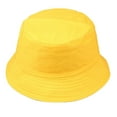thumbnail image 2 of Pxiakgy Unisex Athletic Bucket Hat Solid Colors Sun Hat with Uv Protection for Outdoor Sports Packable Summer Hats Cap Outdoors Wild Fisherman Women Fashion Uni Sun Men Hat Caps Yellow One Size, 2 of 3