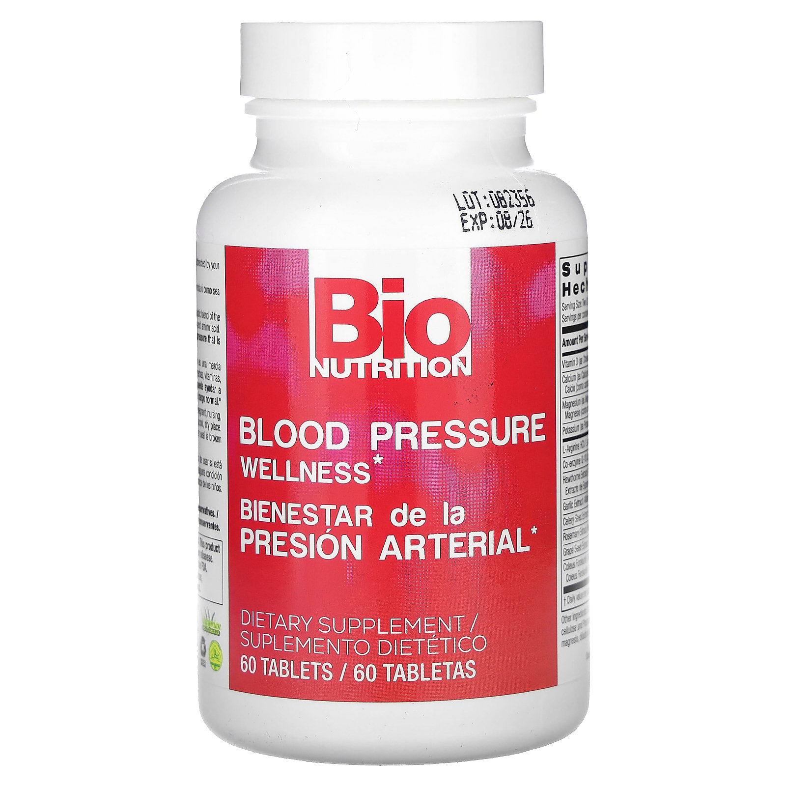 thumbnail image 2 of Bio Nutrition Blood Pressure Wellness 60 Tabs, 2 of 5