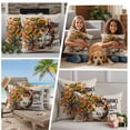 thumbnail image 5 of Fall Sunflower Outdoor Waterproof Pillow Covers, Autumn Wreath Vintage Maple Leaf Decorative Square Throw Pillowcase Sofa Cushion Sham for Patio/Couch/Chair, 26"x26" 2 Pack, 5 of 8
