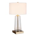 thumbnail image 3 of Henn&Hart 15" Seeded Glass/Brass Metal/Glass/Fabric Table Lamp, 3 of 8