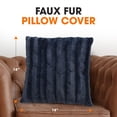 thumbnail image 3 of Cheer Collection Faux Fur Throw Pillow Cover, 3 of 5