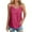 B-Hot Pink, variant on Wyobmus Sequin Tops for Women V Neck Double Spaghetti Strapes Dressy Tank Tops Sparkly Party Club Night Blouse Outfits S-2X A-Black