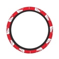 thumbnail image 2 of Lsque Saying Ho Ho Ho Ultra Soft Car Steering Wheel Cover for Women, Standard 15 inch Size for Truck Van SUV Auto, 2 of 8