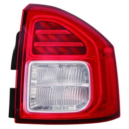 Jeep Tail Light Lens Go-Parts » 2011 - 2013 Jeep Compass Rear Tail Light Lamp Assembly / Lens / Cover - Right (Passenger) Side 5182542AC CH2801197 Replacement For Jeep Compass ()