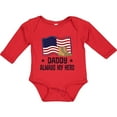 thumbnail image 3 of Inktastic Military Daddy Always My Hero Boys or Girls Long Sleeve Baby Bodysuit, 3 of 5