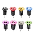 thumbnail image 2 of 1 Pair Handlebar Caps Component Sturdy Accessory Simple Aluminum Alloy Cycling Fitting Handle Plug Parts Bike Part Replacement for Replace Blue, 2 of 7