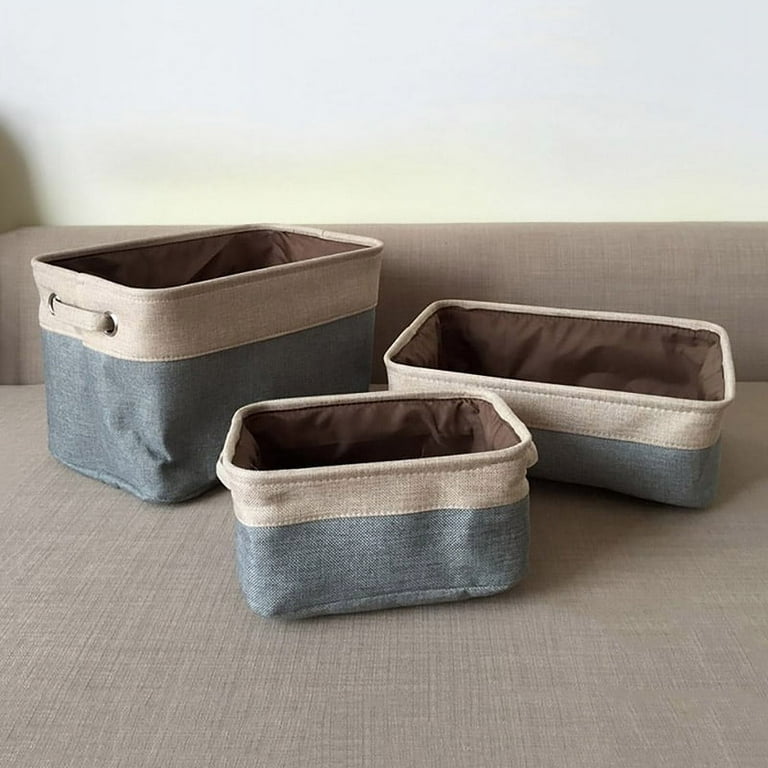 Tall fabric 2024 storage bins