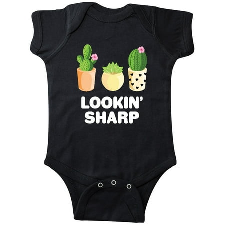 

Inktastic Lookin Sharp with Cacti and Succulent Gift Baby Boy or Baby Girl Bodysuit