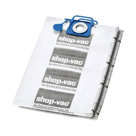 UPC: 0026282902177 | Shop-Vac 5-10 Gallon Genuine HEPA Tear Resistant Collection Bags  2-pack