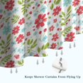 thumbnail image 6 of Pioneer Flower Floral Print Pattern Shower Curtain 84"x72", Bathroom Decorative Shower Curtain Set with 12 Hooks, Waterproof Washable, 6 of 6