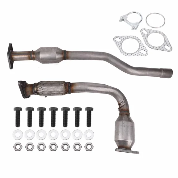 Front and rear catalytic converters for the 2012-2014 Chevrolet Captiva Sport 2.4L