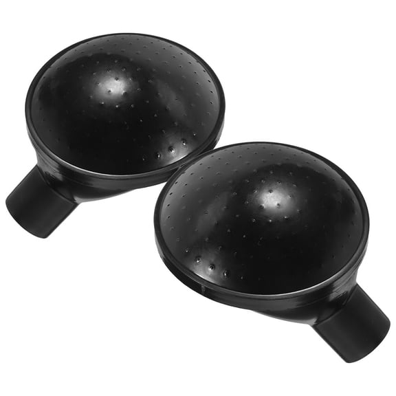 Baluue 2Pcs Portable Black Watering Can Nozzle Replacement for Garden Plant Sprinkling