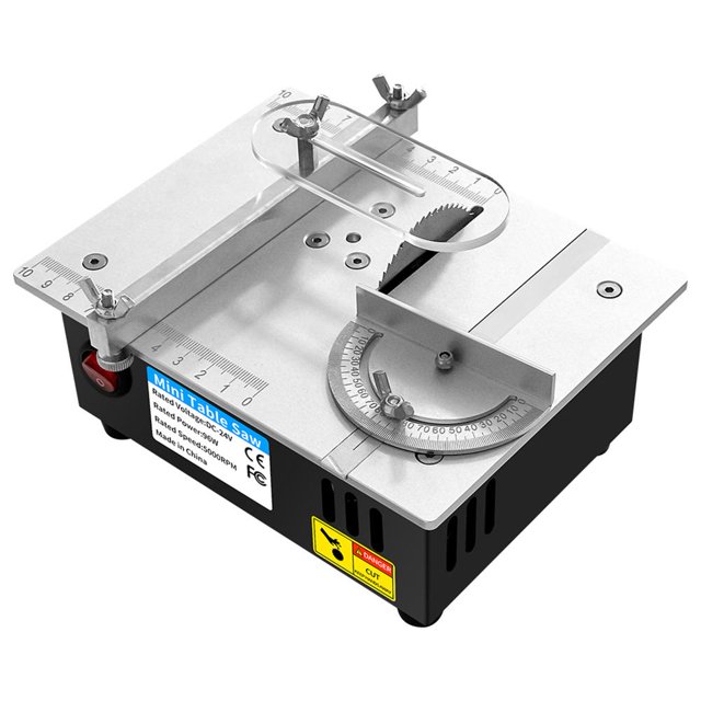 Sierra de mesa FLhrweasw 96W Corte DIY Mini Hobby Portátil