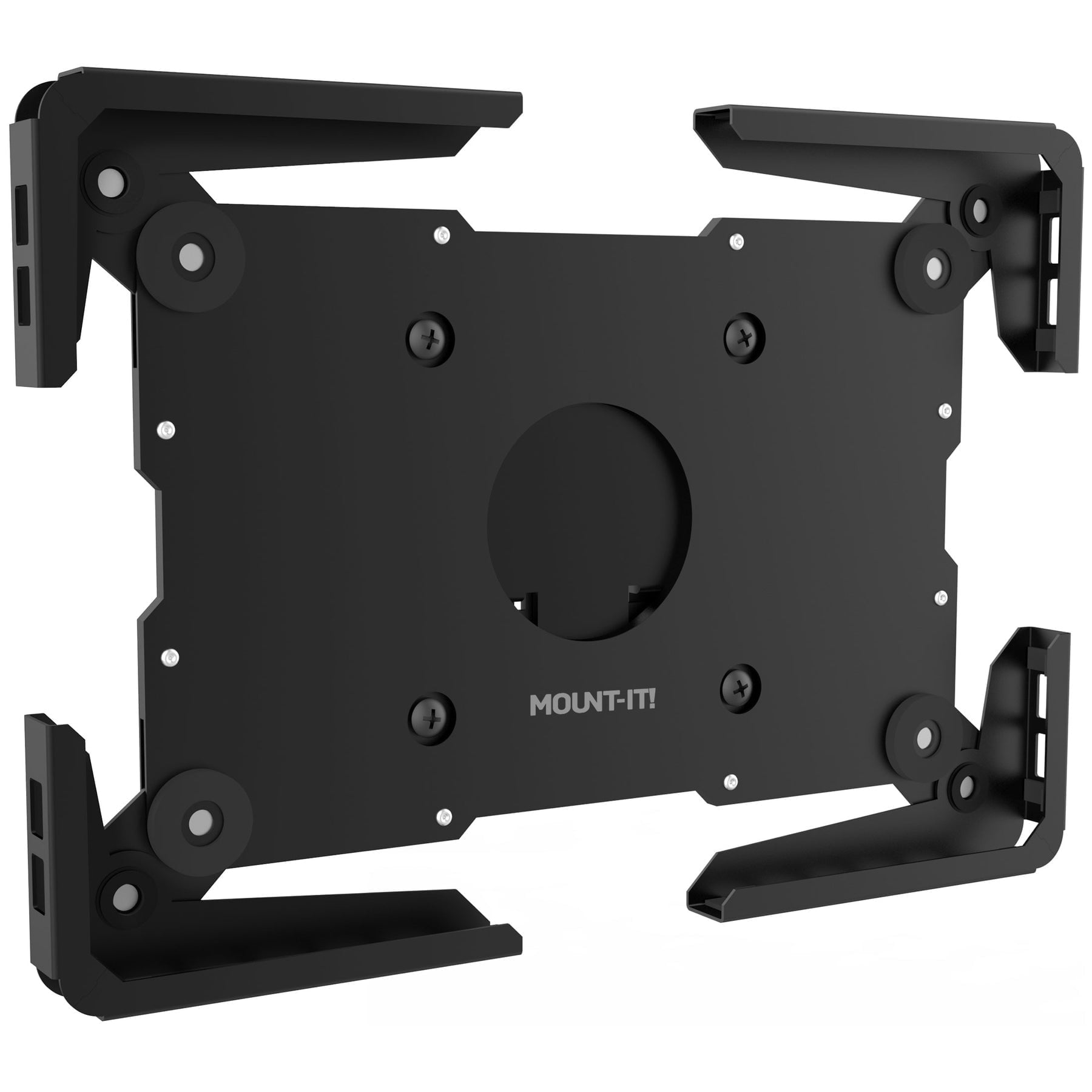 Mount-It! Universal Adjustable Tablet Wall Mount for 9.7" to 13" Tablets or iPads, Black