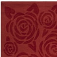 thumbnail image 5 of SAFAVIEH Martha Stewart Block Print Rose Floral Wool Area Rug, Vermillion, 5' x 8', 5 of 6