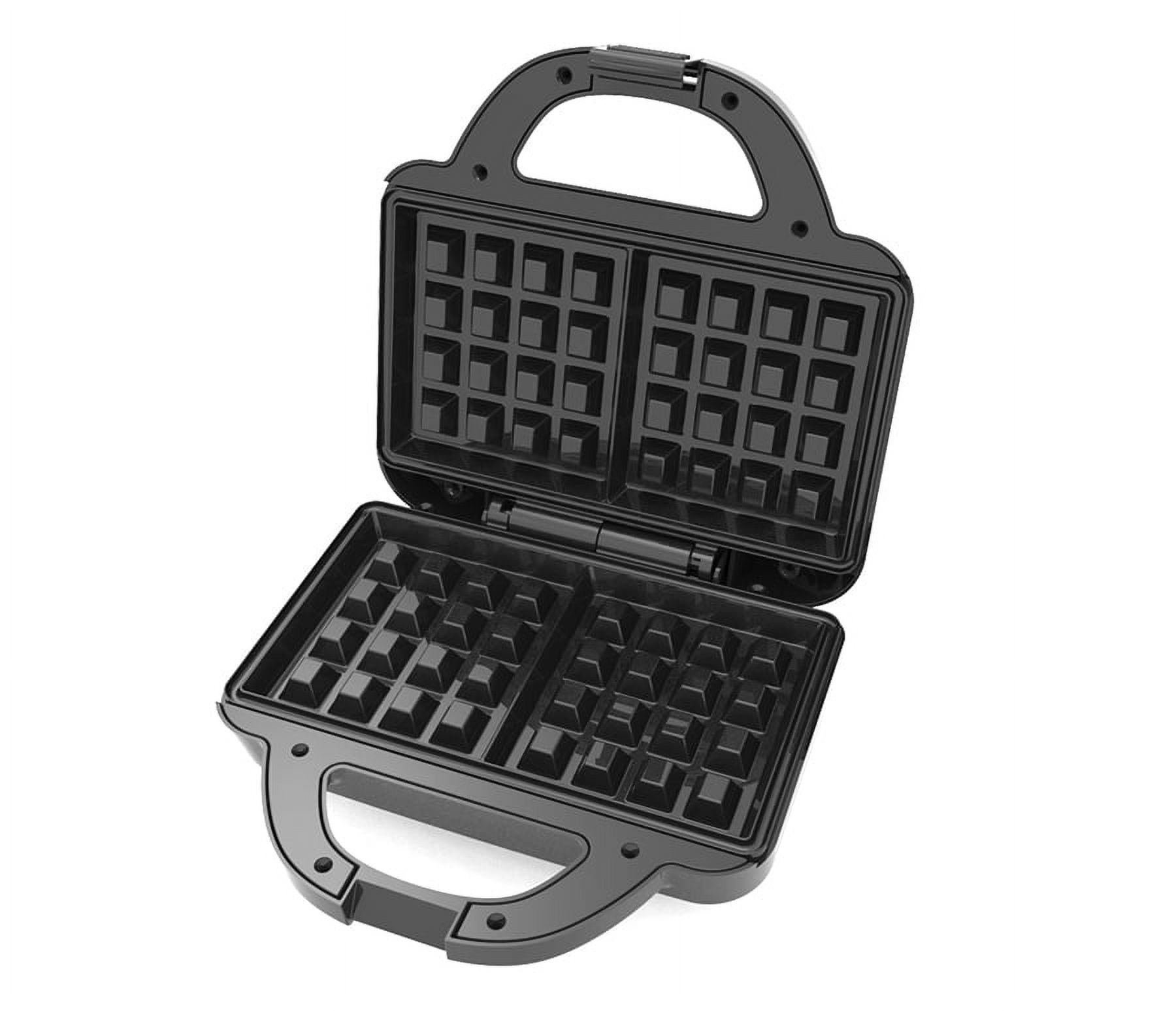 Brentwood TS-239BK Couture Purse Non-Stick Dual Waffle Maker Black 120V