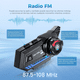thumbnail image 2 of Audífonos Labg Para Casco de Motos X5 Bluetooth FM impermeables negro, 2 of 5