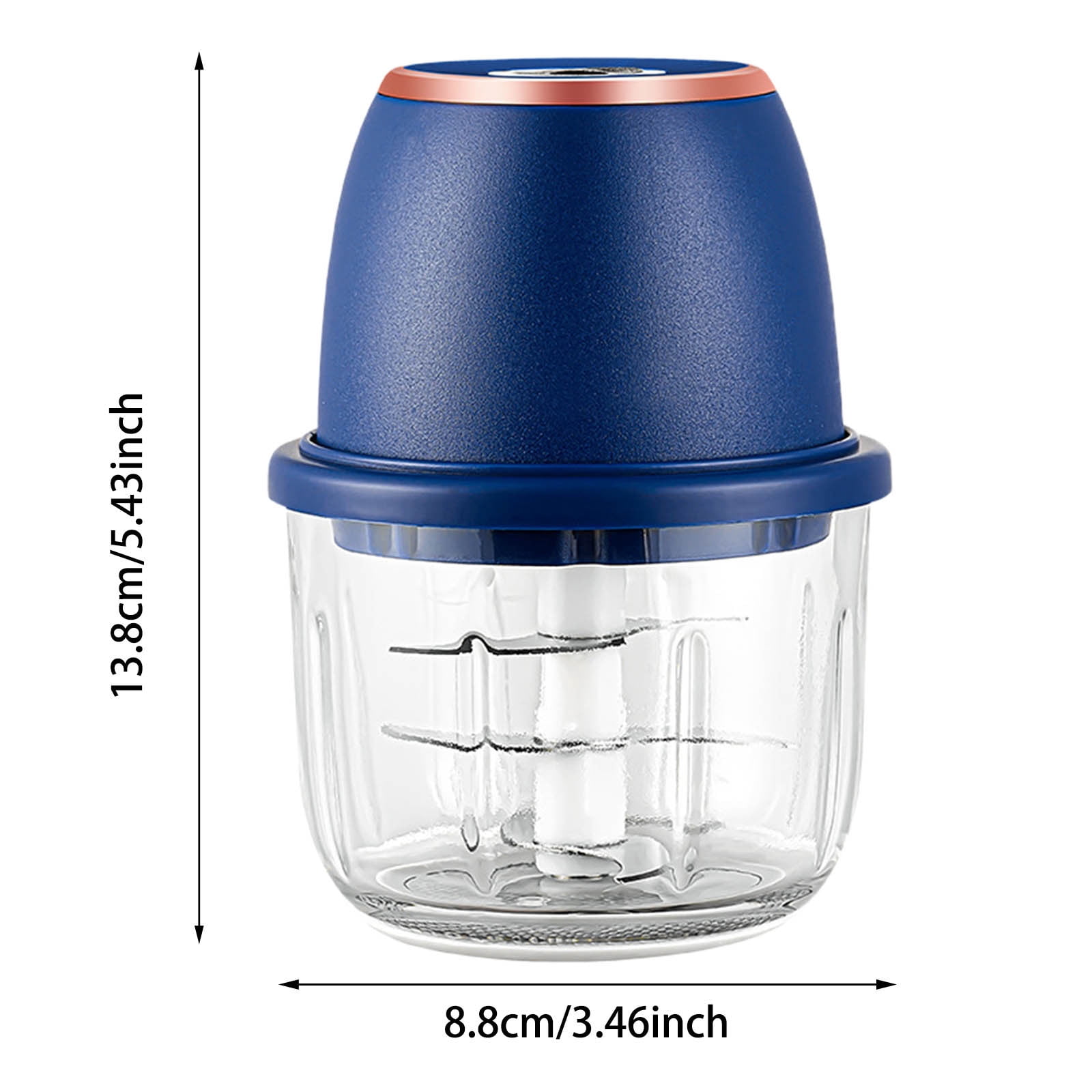 YANDE-2026 New Electric Garlic Chopper, Vegetable Food Chopper, Mini Food Processor, Portable Rechargeable Cordless Chopper for Onion, Chili, Ginger, Nuts, Meat & Fruits (Green)