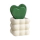 thumbnail image 2 of Faux Cactus Greenery in Ceramic Pot for Home Office Desk Decor 1-Piece, 2 of 6