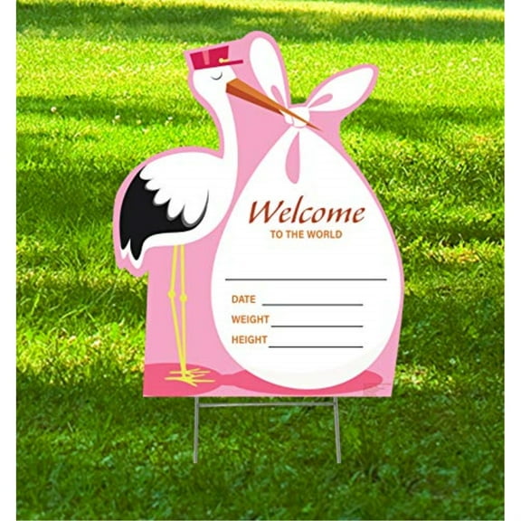 Its a Girl Stork Outdoor Standee