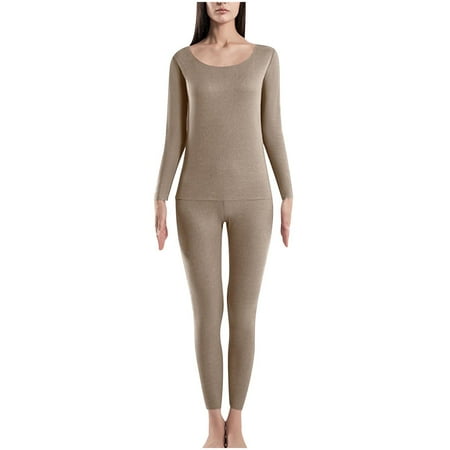 

Women s Thermal Underwear Set Soft Cozy Long Johns Winter Warm Base Layer Top & Bottom Pajama Set for Cold Weather