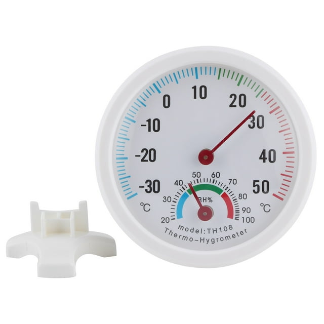 4 Unids Termómetro Higrómetro Interior Exterior Temperatura Digital Pantalla LCD Grande Medidor de Humedad Herramientas de Medición de Calibre para Incubadora de Habitaciones ANGGREK Otros