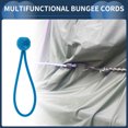 thumbnail image 2 of Elastic Fixed Rope Ball Tent Cords 15cm Adjustable Bungee Cords with Metal Buckle Lake Blue 1pc, 2 of 7