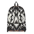 thumbnail image 3 of Nordic Rustic Style Backpack – Abstract Tribal-Inspired School Bookbag with Durable Oxford Material and Anti-theft Features, 3 of 5