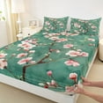 thumbnail image 3 of Manfei Cherry Blossoms Full Size Sheets 4-Piece for Boys Girls,Pink Sakura Breathable Bed Sheets,Japanese Style Lightweight Sheet Sets,Luxury Bedroom Decor, 3 of 7