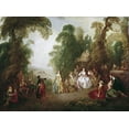 thumbnail image 2 of Pater, Jean-Baptiste 18x14 White Modern Wood Framed Museum Art Print Titled - Dance, 2 of 4