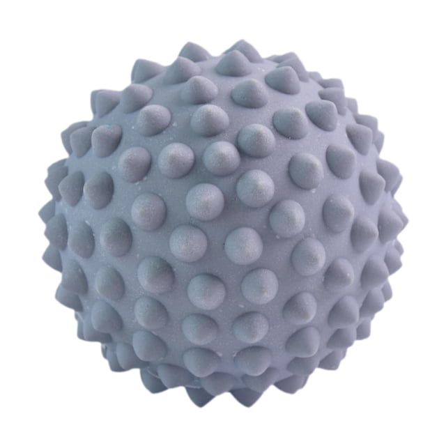 Bola de masaje Bola de masaje de tejido profundo, compacta, liviana, bola plantar, rodillo masajeador manual con púas para cuello, espalda y pies Gris