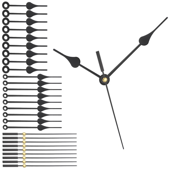 10 Sets Clock Hands, Aluminum Clock Hands Only Kit Parts Mechanism Replacement for DIY Clock Repair Movements Parts for Living Bed Room Home Decoration, Black 3.62 Inch