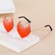 thumbnail image 5 of Gafas de sol sin marco con forma de moda para fiestas, bailes, discotecas, gafas de sol irregulares, 5 of 5