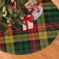 thumbnail image 2 of Falda para árbol de Navidad de tartán de Buchanan, suave y divertida, decoración navideña navideña de granja de 30", 2 of 4
